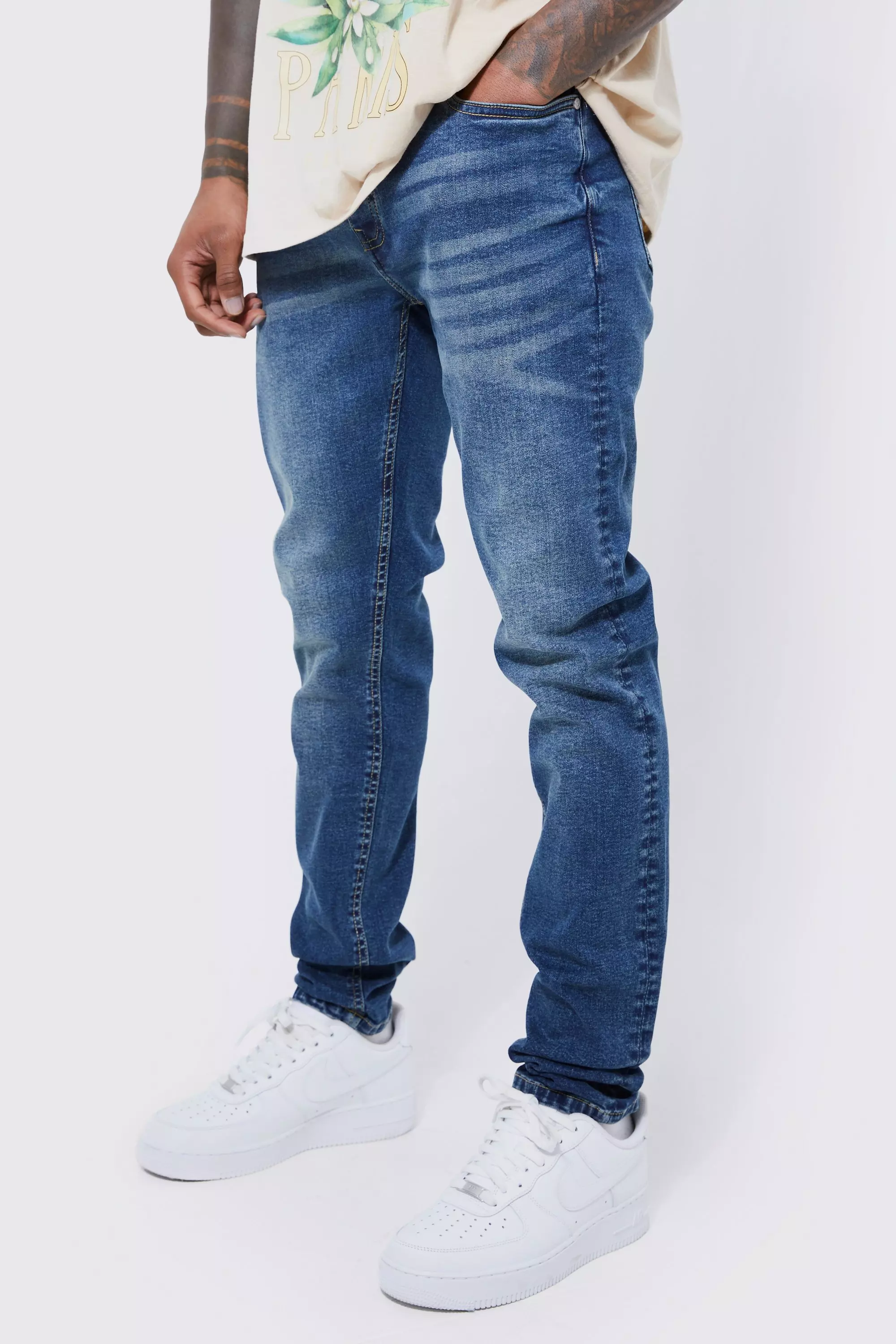 Skinny deals stacked jeans